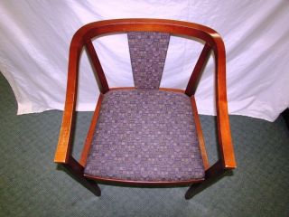 Mid - Century Modern Vintage Chinese Ming Style Horseshoe Back Wooden Lounge Chair photo