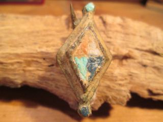 Ancient Roman Brooch Color Enameled Diamond Museum Quality Exact ' Reproduction ' photo