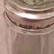 Antique Cut Glass Pot With Hallmarked Sterling Silver Lid - Birmingham 1912 Bottles photo 2