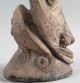 Old Ancestor Spirit Face Figure W/ Bird At Top And Critter Behind Guinea Masks photo 2