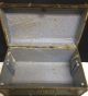 Antique Child Doll Clothes Miniature Sample Steamer Travel Trunk With Tray 1800-1899 photo 7