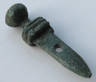 Roman Period Gladius Sword Pendant Amulet 100 - 200 Ad Vf, photo