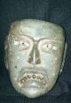 Pre Columbian Mask Of Stone Green Olmec Mesoamerica The Americas photo 1