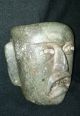 Pre Columbian Mask Of Stone Green Olmec Mesoamerica The Americas photo 3
