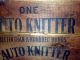Antique Wooden Box Auto Knitter Hosiery Company,  Buffalo (1916 - 1927) Other Mercantile Antiques photo 4