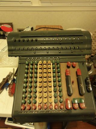 Vintage Marchant Adding Machine Calculator Model Acr8d - 252435 Not photo
