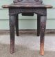 Outstanding Antique Black Forest Carved Wood Bear Childs Chair Glass Eyes 1800-1899 photo 2