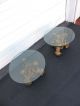 Round Glass - Top Side Tables By Universal Statuary Corp Of Chicago 6905 Post-1950 photo 2