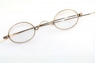 Antique 10k Yellow Gold Spectacle Eyeglasses photo