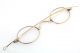 Antique 10k Yellow Gold Spectacle Eyeglasses Optical photo 1