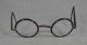 Antique Medical Doctors Physician Wig Spectacles Eyeglasses Round Glasses Lenses Other Medical Antiques photo 1