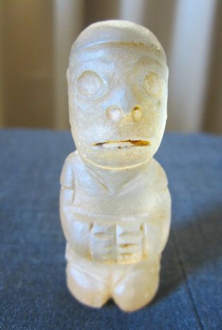 Pre - Columbian Idol Quartz Stone Chavin photo