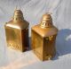 Antique Pair Perko Brass Ships Lanterns Marine Complete W/ Oil Lamps Great Shape Lamps & Lighting photo 5