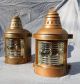 Antique Pair Perko Brass Ships Lanterns Marine Complete W/ Oil Lamps Great Shape Lamps & Lighting photo 6