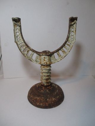 Antique Cast Iron Ornate Hot Water Tank Stand Richmond Foundry & Mfg Co photo