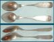 2 Old Sterling Sheaf Of Wheat Pattern Teaspoons Bright Cut/mono/5.  5 