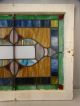 Lg Antique Aesthetic Period Stained Leaded Glass Window Victorian Estate Salvage 1900-1940 photo 3