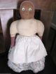 Antique Aafa Googly Eye Black Americana Primitive Folk Art Rag Cloth Doll 18 