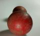 Antique Wooden Dumbbell 1900 ' S Red Paint Primitives photo 6