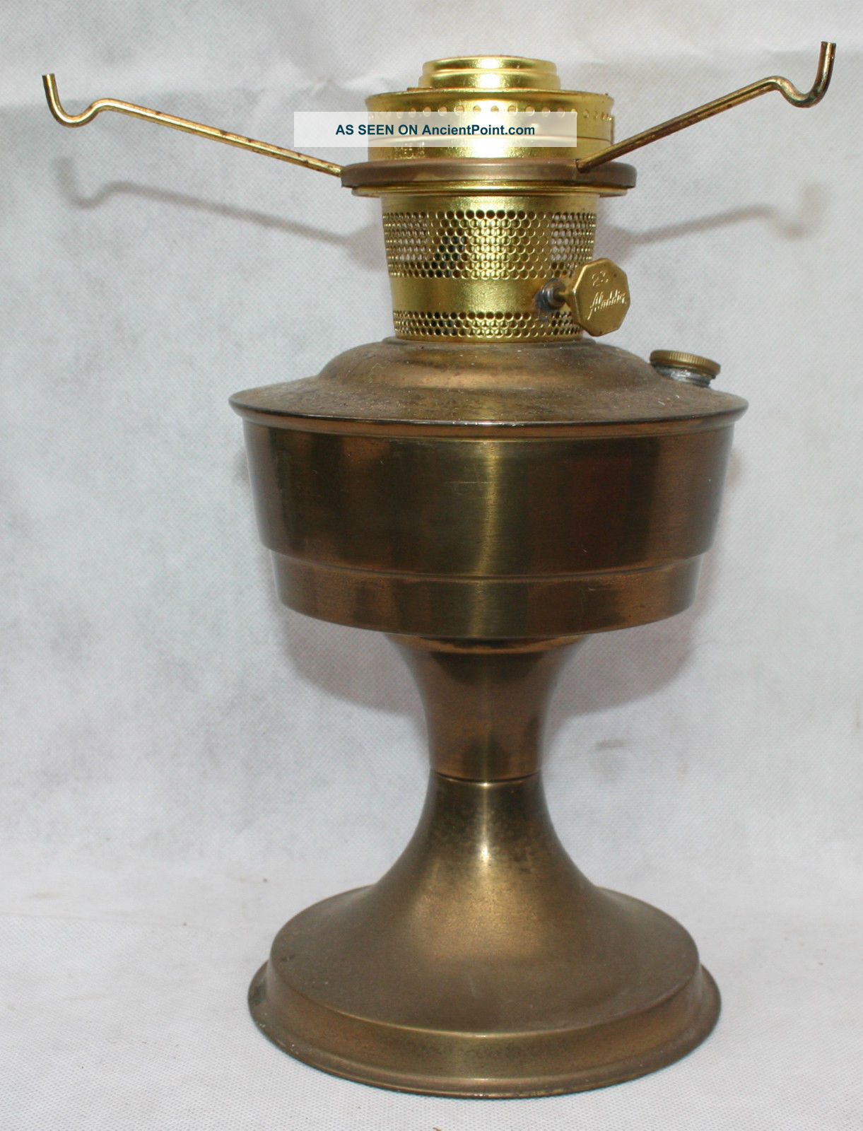 Vintage Aladdin Brass Lamp No.  23 - No Chimney Or Shade - 20th Century photo