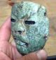 Modern.  Olmec Maskette On Green Stone. The Americas photo 3