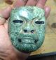 Modern.  Olmec Maskette On Green Stone. The Americas photo 4