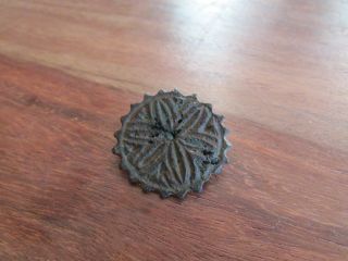 16th - 17th Century Leather Decoration Flower photo