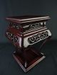 B4602: Chinese Wooden Karaki Sculpture Incense Burner Table Stand Garden Tub Other Chinese Antiques photo 2