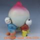 Chinese Colorful Porcelain Handwork Statues - - 3 Kid & Peach Other Antique Chinese Statues photo 2