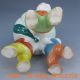 Chinese Colorful Porcelain Handwork Statues - - 3 Kid & Peach Other Antique Chinese Statues photo 6