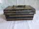 Antique Hobbs & Co London Lock Box Brass And Steel 3 Compartments No Key Safes & Still Banks photo 6