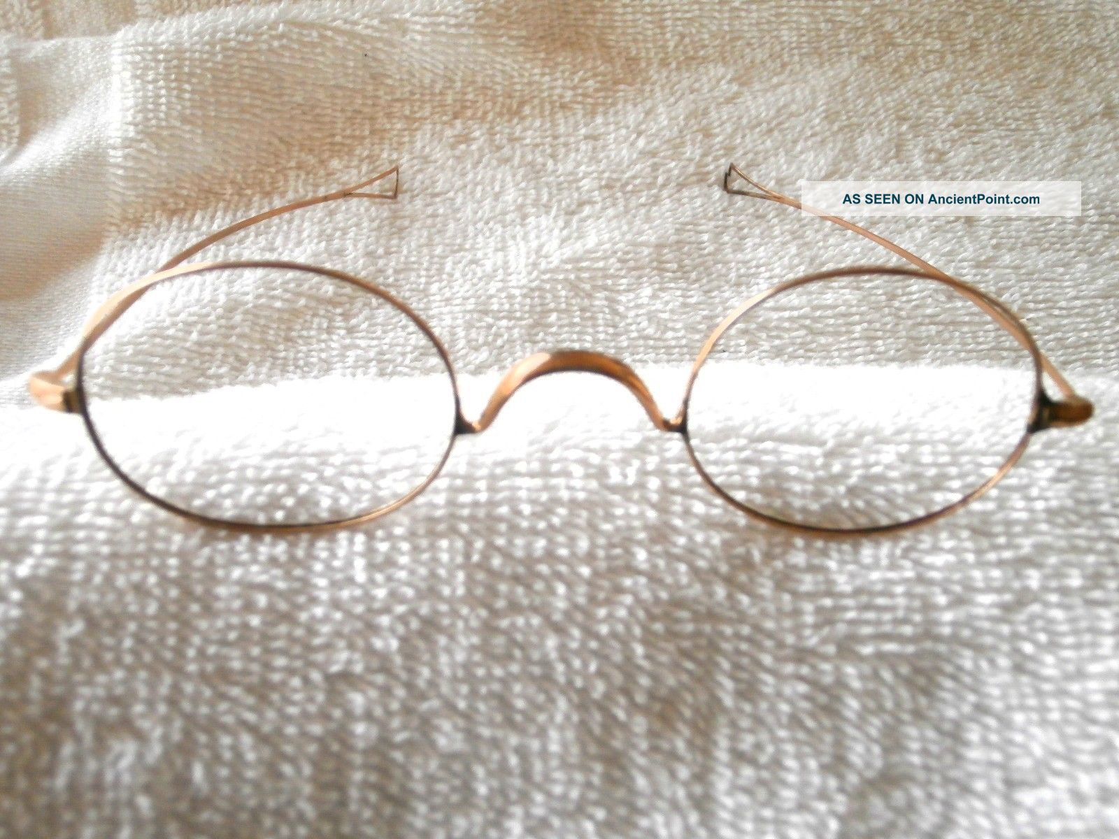 15k Solid Gold Continental European Eyeglasses In (1890 - 1910) Optical photo