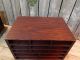 Antique Primitive Wooden Old Desk Organizer Insert Slots Pigeon Hole Cubby Primitives photo 4