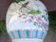 Antique Chinese Famille Rose Porcelain Covered Jars,  Bird & Flower Decor Other Chinese Antiques photo 10