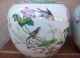 Antique Chinese Famille Rose Porcelain Covered Jars,  Bird & Flower Decor Other Chinese Antiques photo 1