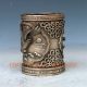 Chinese Silver Copper Handwork Eagle Brush Pots W Xuande Mark Brush Pots photo 1