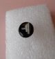 Antique 19th C Oval Shiny Black Glass Button W/ Gold & White Spinx Buttons photo 7