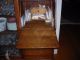 Antique Tiger Oak Side By Side Desk W/ Bookcase And Beveled Mirror 1900-1950 photo 2