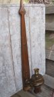Tall Vintage Mid Century Wooden Taper Candle Wall Sconce Home & Garden Light Primitives photo 1
