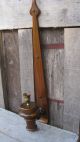 Tall Vintage Mid Century Wooden Taper Candle Wall Sconce Home & Garden Light Primitives photo 2