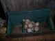 Primitive Wooden Wall Box,  Hoosier Green (3) Cubbies,  Pantry Jars,  Gourds,  Bin Primitives photo 10