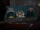 Primitive Wooden Wall Box,  Hoosier Green (3) Cubbies,  Pantry Jars,  Gourds,  Bin Primitives photo 4