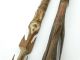 2 Antique Papuan Hand Carved Spear Points Orchid Stem Binding Ocre Paints Png Pacific Islands & Oceania photo 5