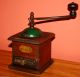 Antique Country Primitive Wooden Coffee Grinder; Old Coffee Bean Mill Other Antique Home & Hearth photo 2