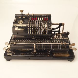 Antique German Mechanical Calculator - Hamann Manus Of Berlin photo