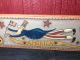 Ooak,  England Prim Folk Art Uncle Sam Painting On Wood And Wool Primitives photo 3