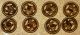 Antique Victorian Gilt Openwork Metal Picture Buttons Buttons photo 1