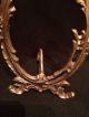 Antique Roccoco Style Bronze Or Brass Oval Picture Frame 7.  5 