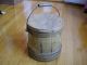 Antique Wood Firking Sugar Bucket Primitive Two Rivers Mfg. Primitives photo 1