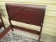 56621 Pair Mahogany Twin Size Sleigh Beds Bed S W/ Orignal Wood Side Rails 1900-1950 photo 1